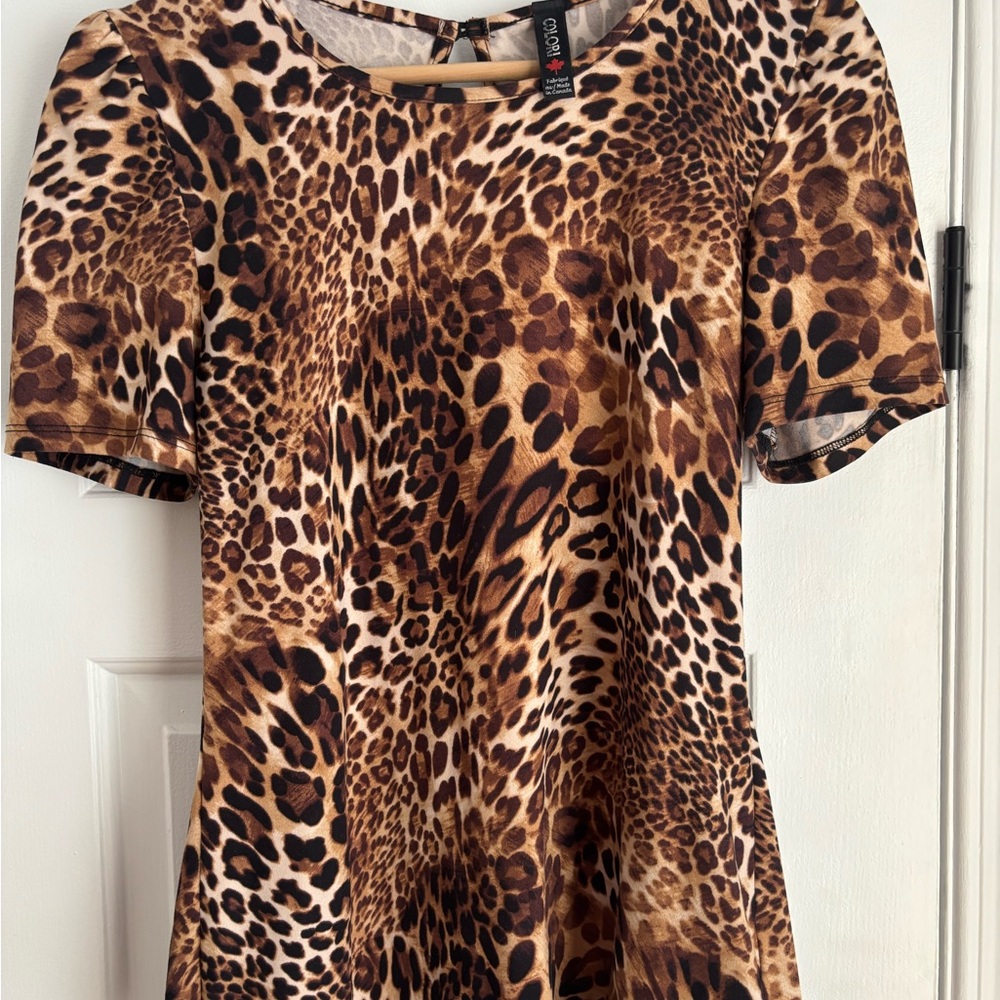 Colori Leopard Print Shirt